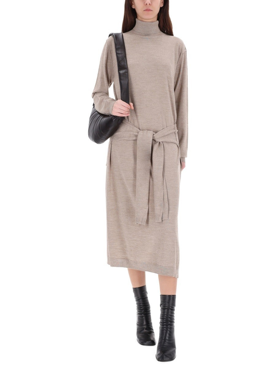 "TROMPE L'OEIL" MIDI DRESS