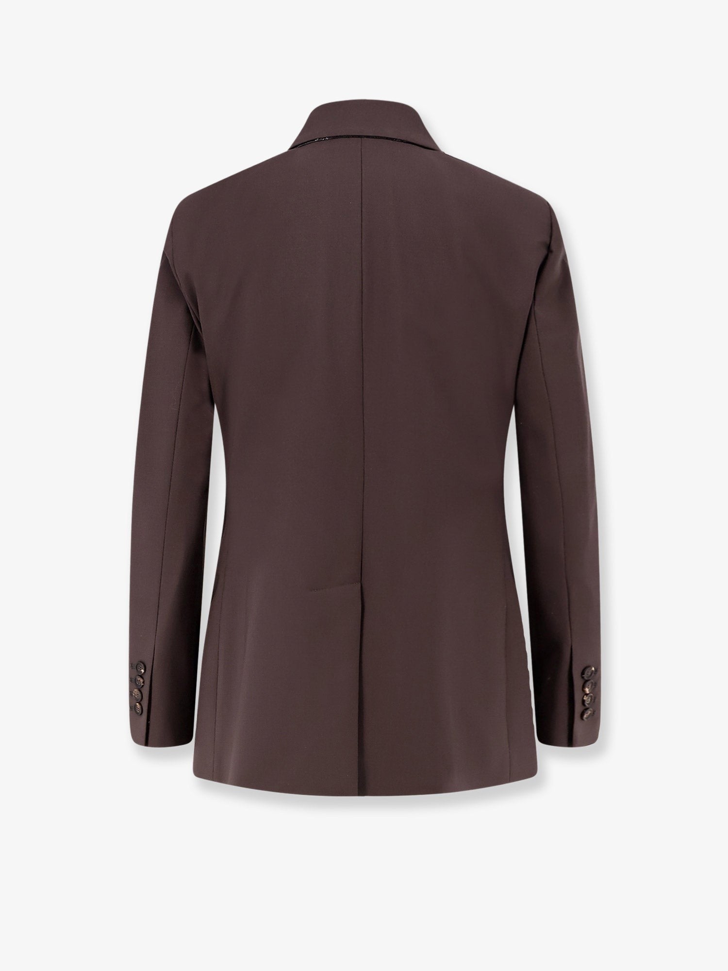 Tropical luxury wool blazer with Monili