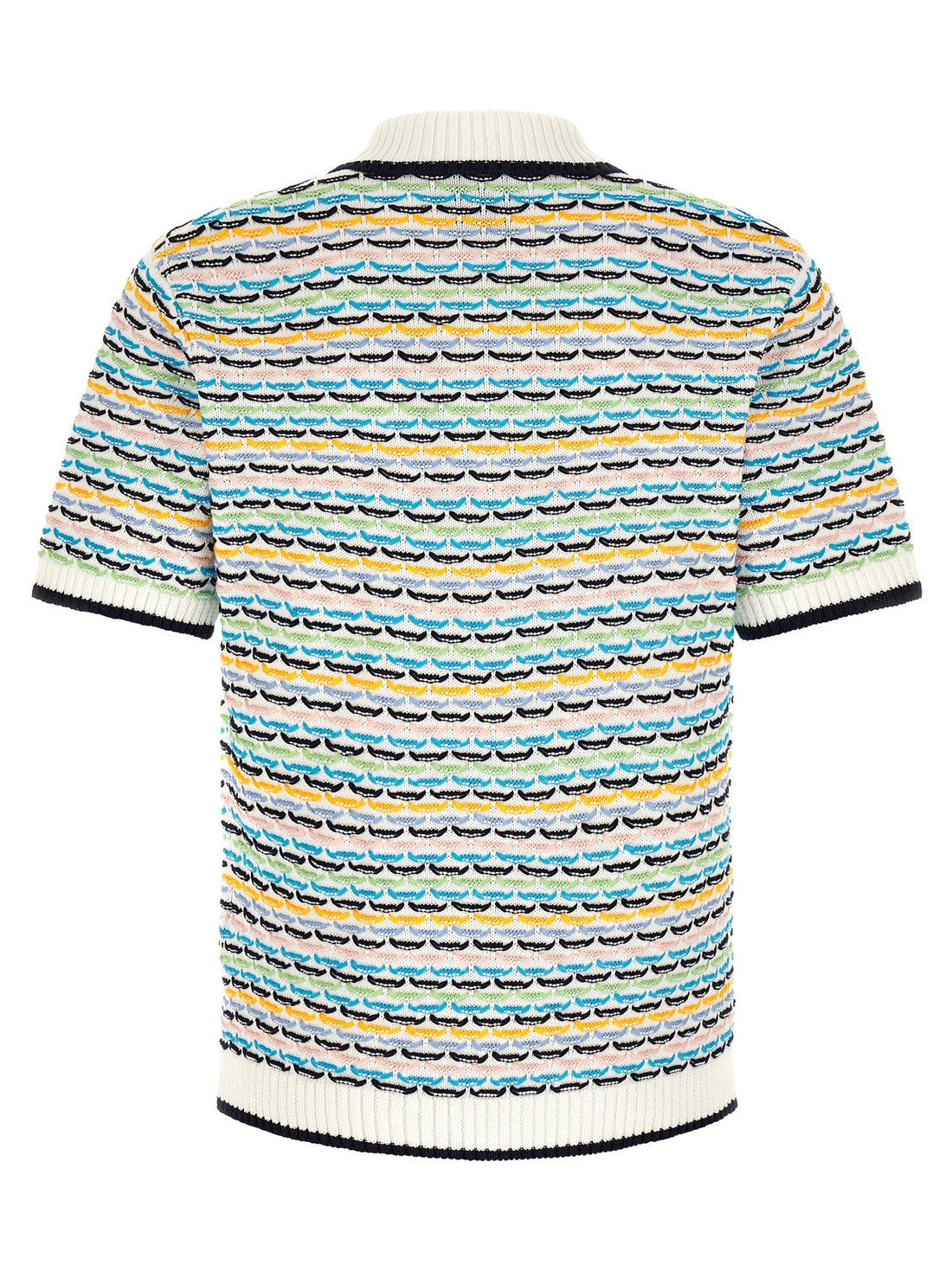CASABLANCA - 'Tuck Stitch' polo shirt MULTICOLOR