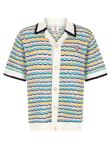 CASABLANCA - 'Tuck Stitch' shirt MULTICOLOR