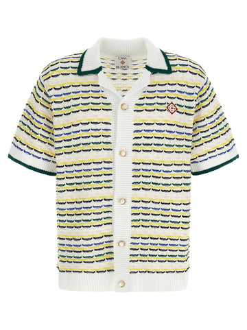 CASABLANCA - 'Tuck Stitch Short Sleeve' shirt
