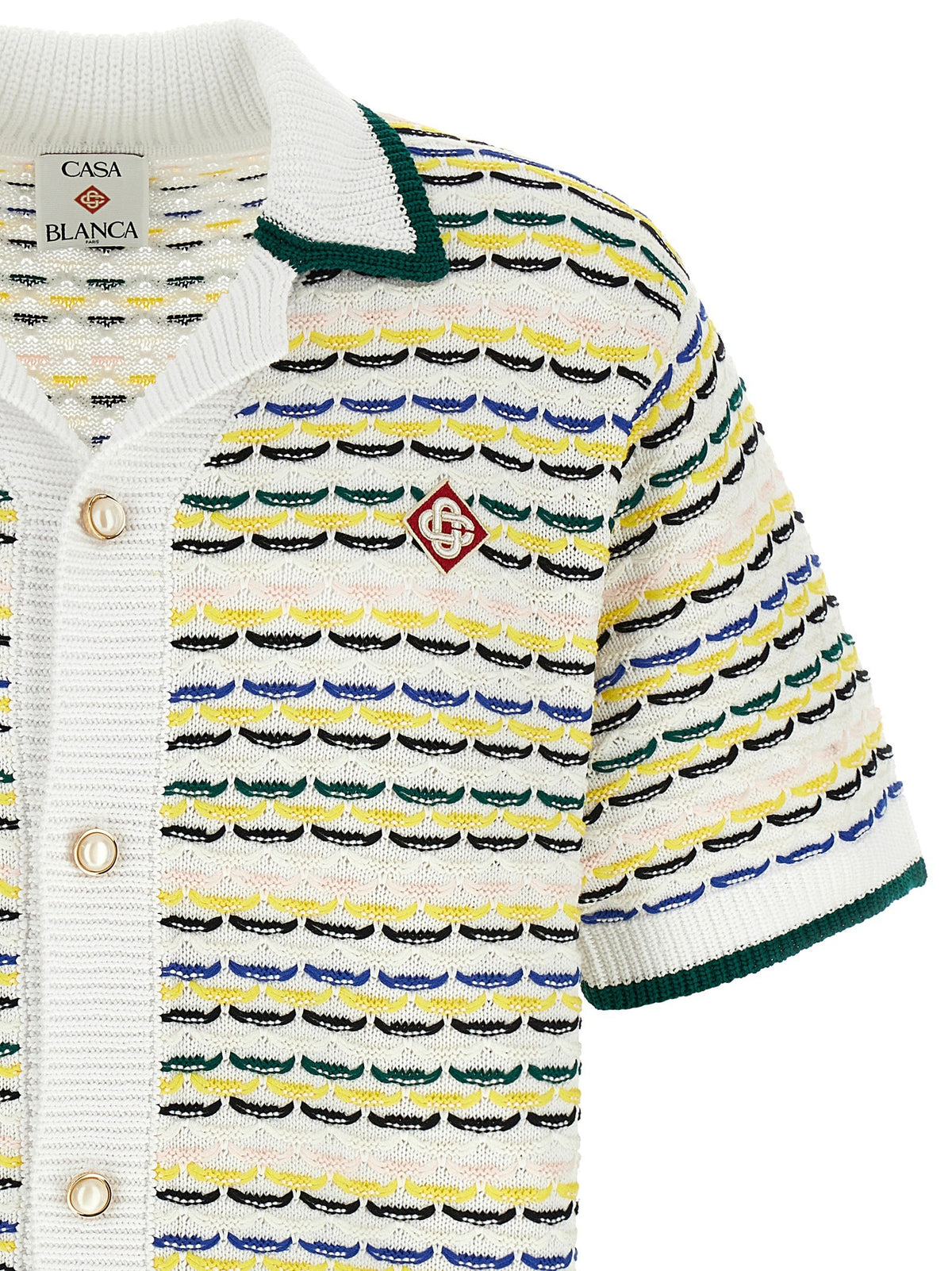 CASABLANCA - 'Tuck Stitch Short Sleeve' shirt