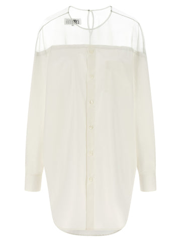 MM6 MAISON MARGIELA - Tulle insert shirt