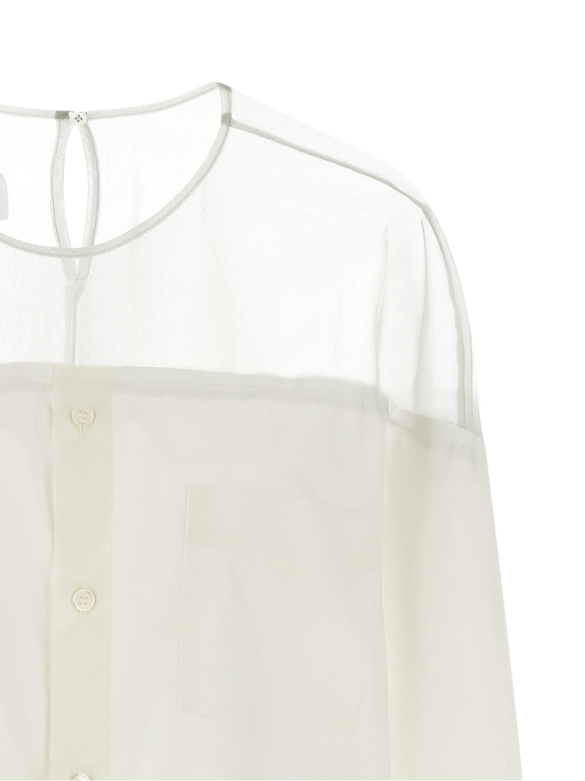 MM6 MAISON MARGIELA - Tulle insert shirt