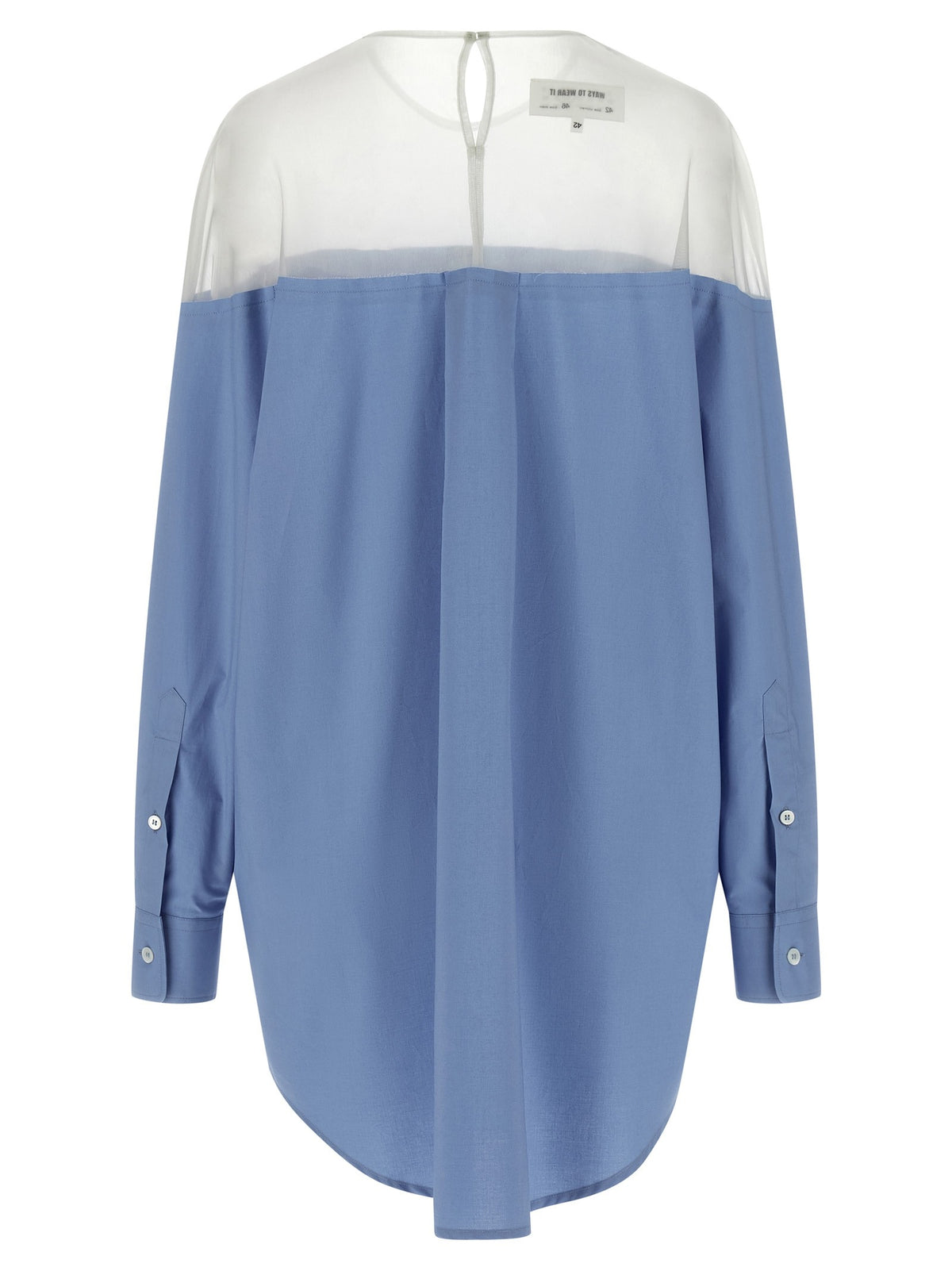 MM6 MAISON MARGIELA - Tulle insert shirt tulle-insert-shirt_cabf0d85-48fe-41d0-9435-8e43af8b8e2d
