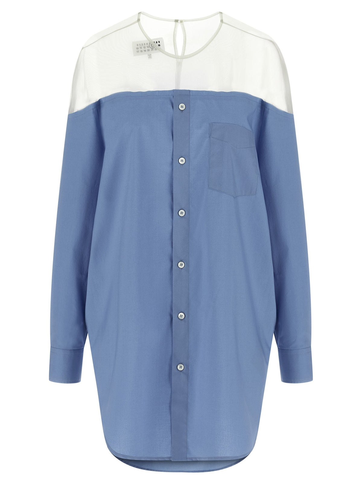 MM6 MAISON MARGIELA - Tulle insert shirt tulle-insert-shirt_d512a7c8-810a-4b0a-813b-0cd073c177a1