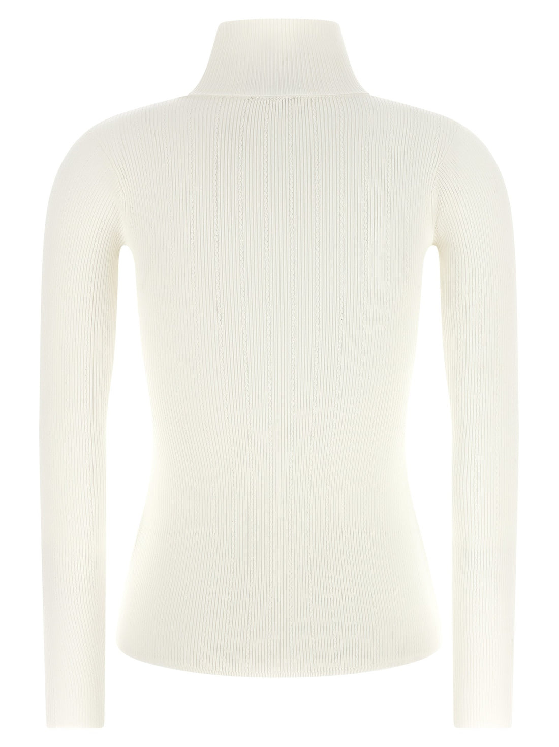 Elisabetta Franchi - Turtleneck embroidery à jour White