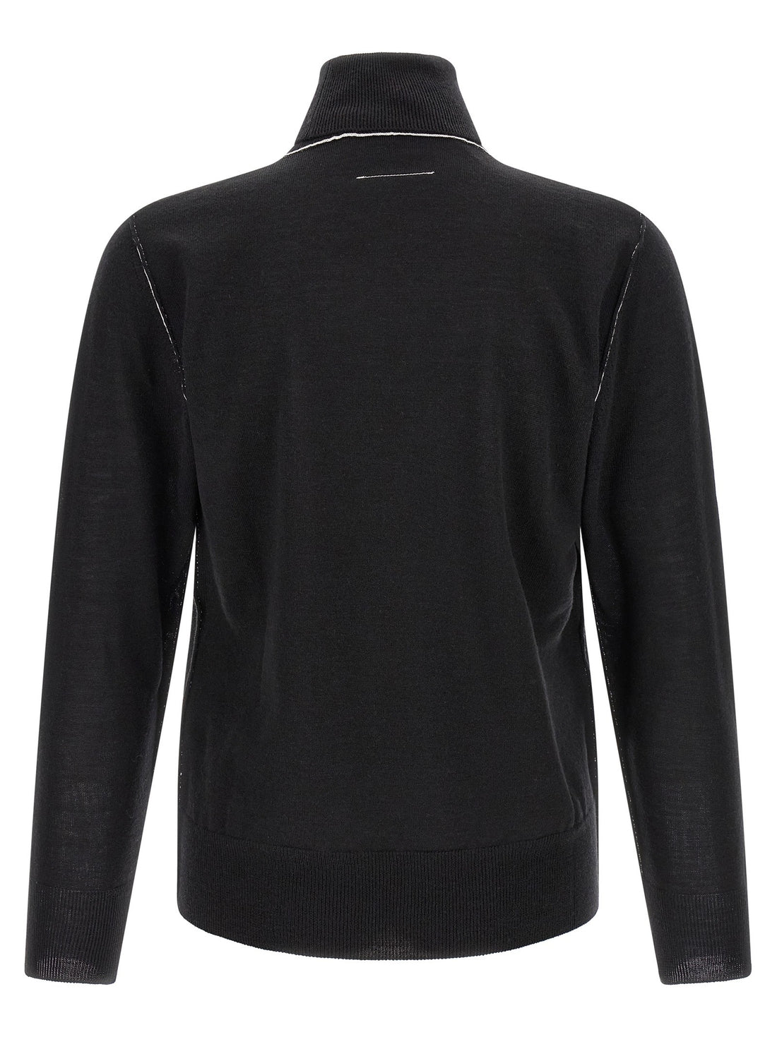 MM6 MAISON MARGIELA - Turtleneck sweater with contrast stitching