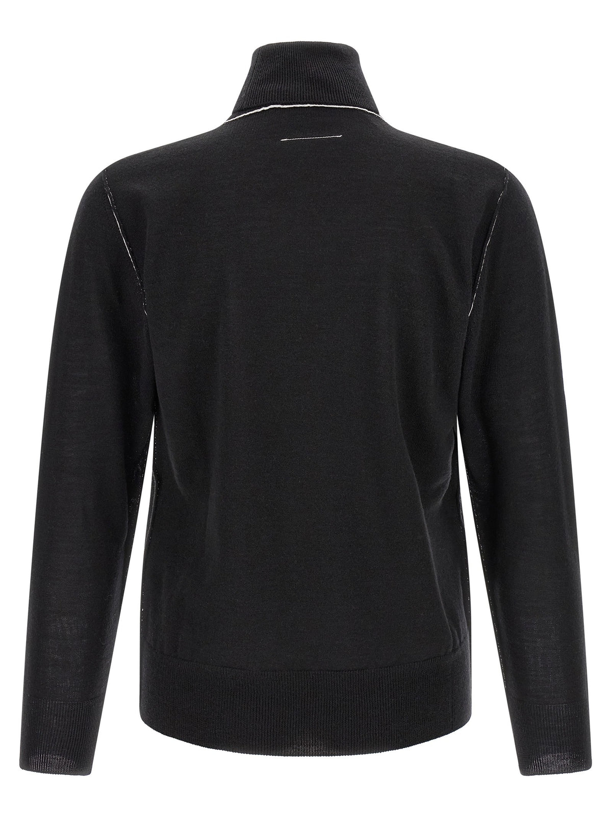 MM6 MAISON MARGIELA - Turtleneck sweater with contrast stitching