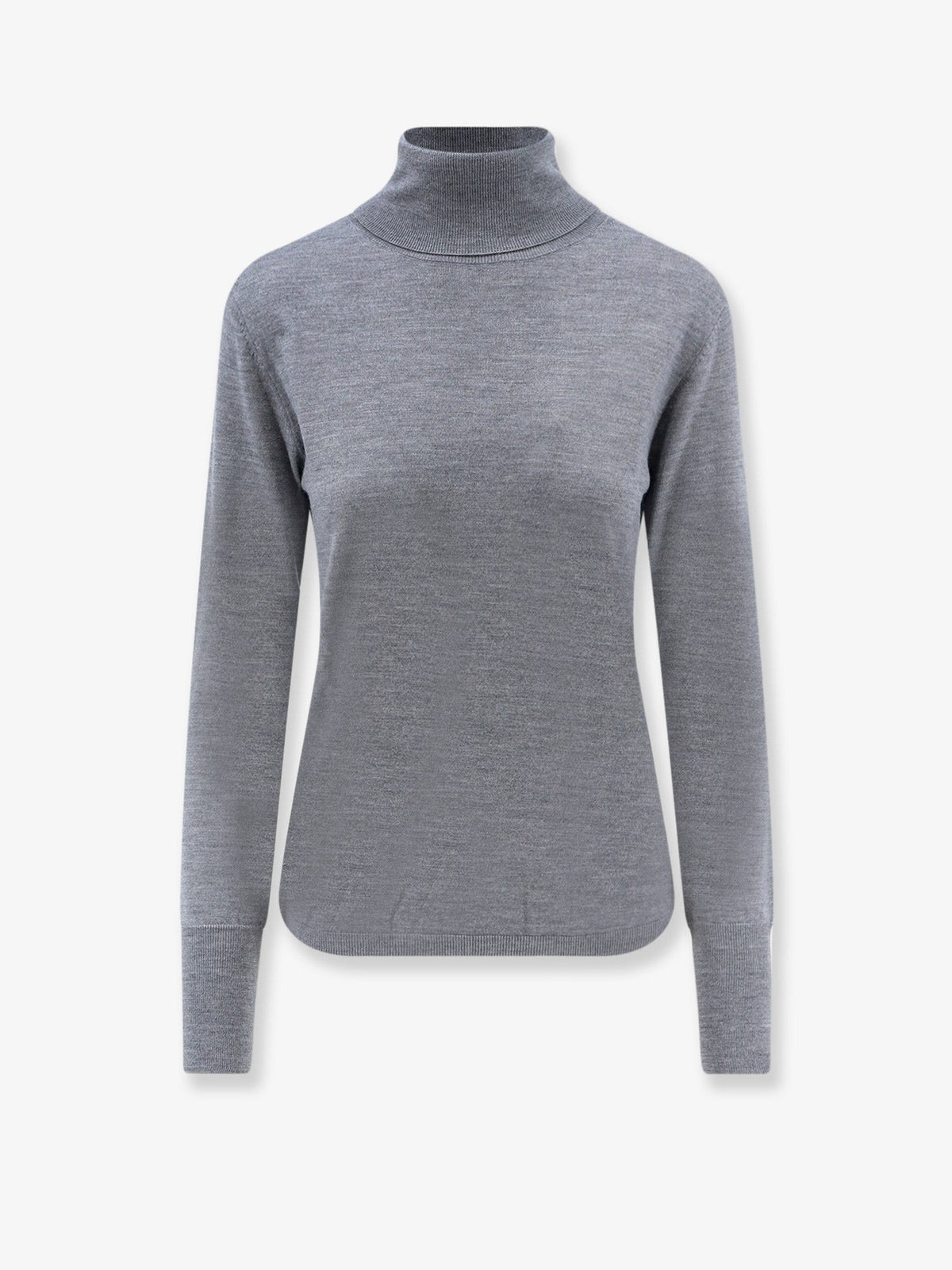ASPESI - Turtleneck virgin wool sweater Grey