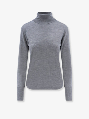ASPESI - Turtleneck virgin wool sweater Grey
