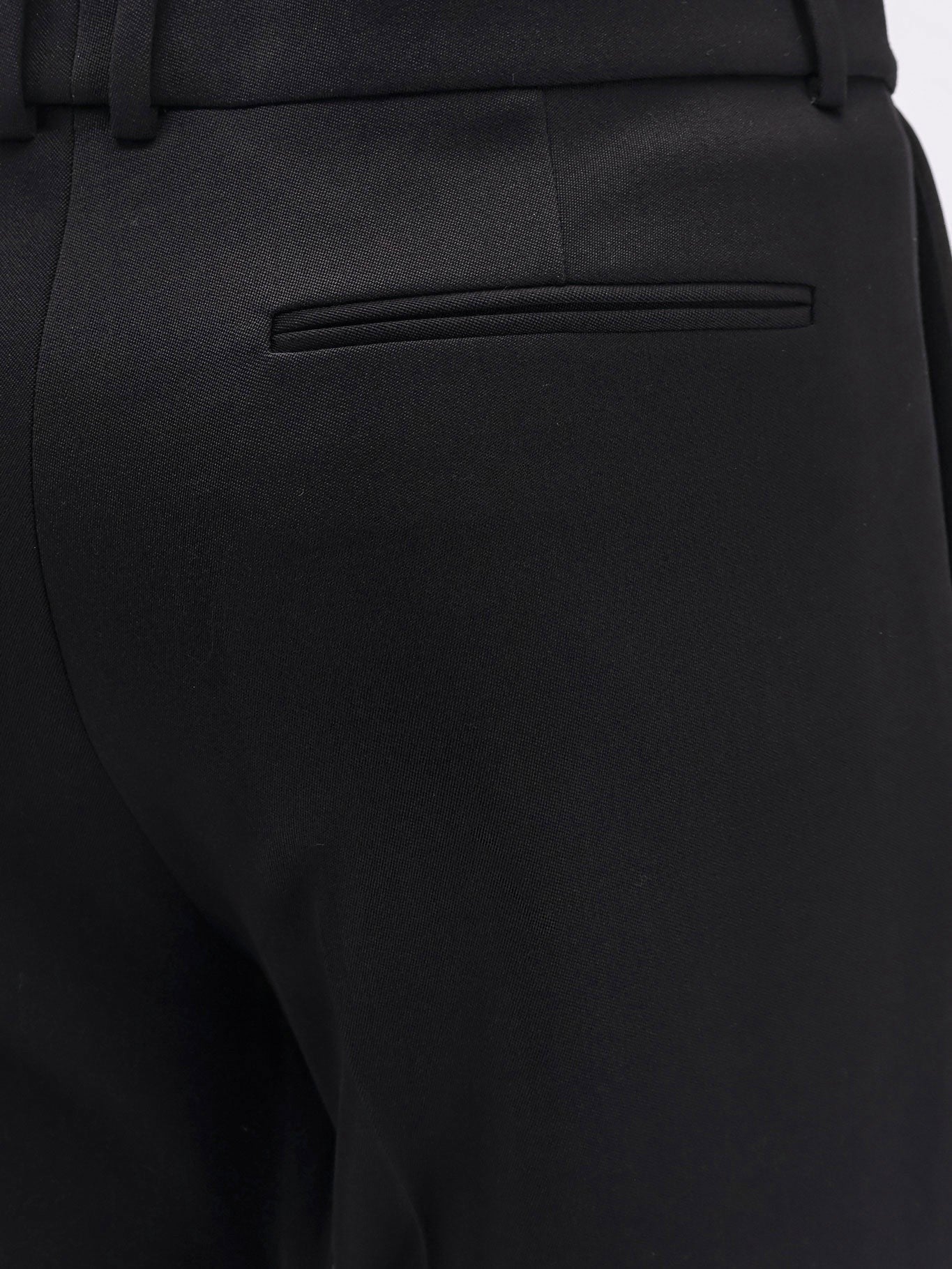 Tuxedo wool trouser with lateral satin bands