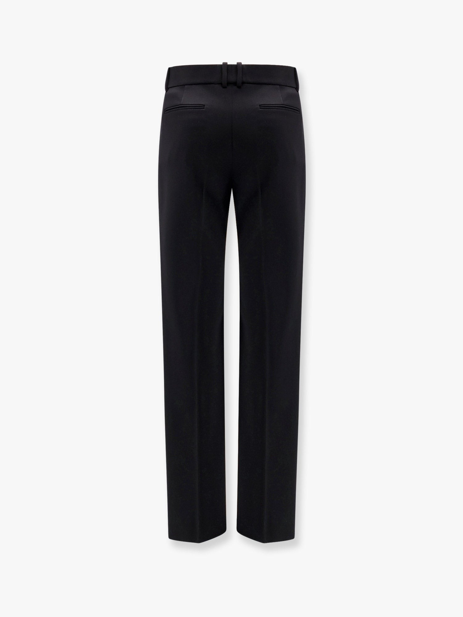 Tuxedo wool trouser with lateral satin bands