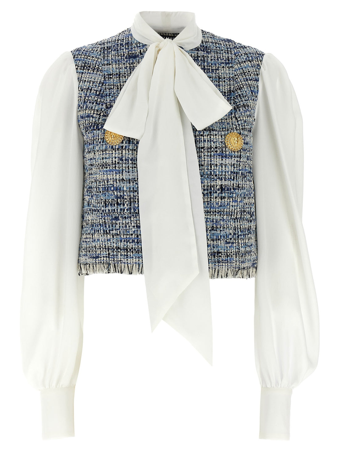 Balmain - Tweed shirt MULTICOLOR 34 FR