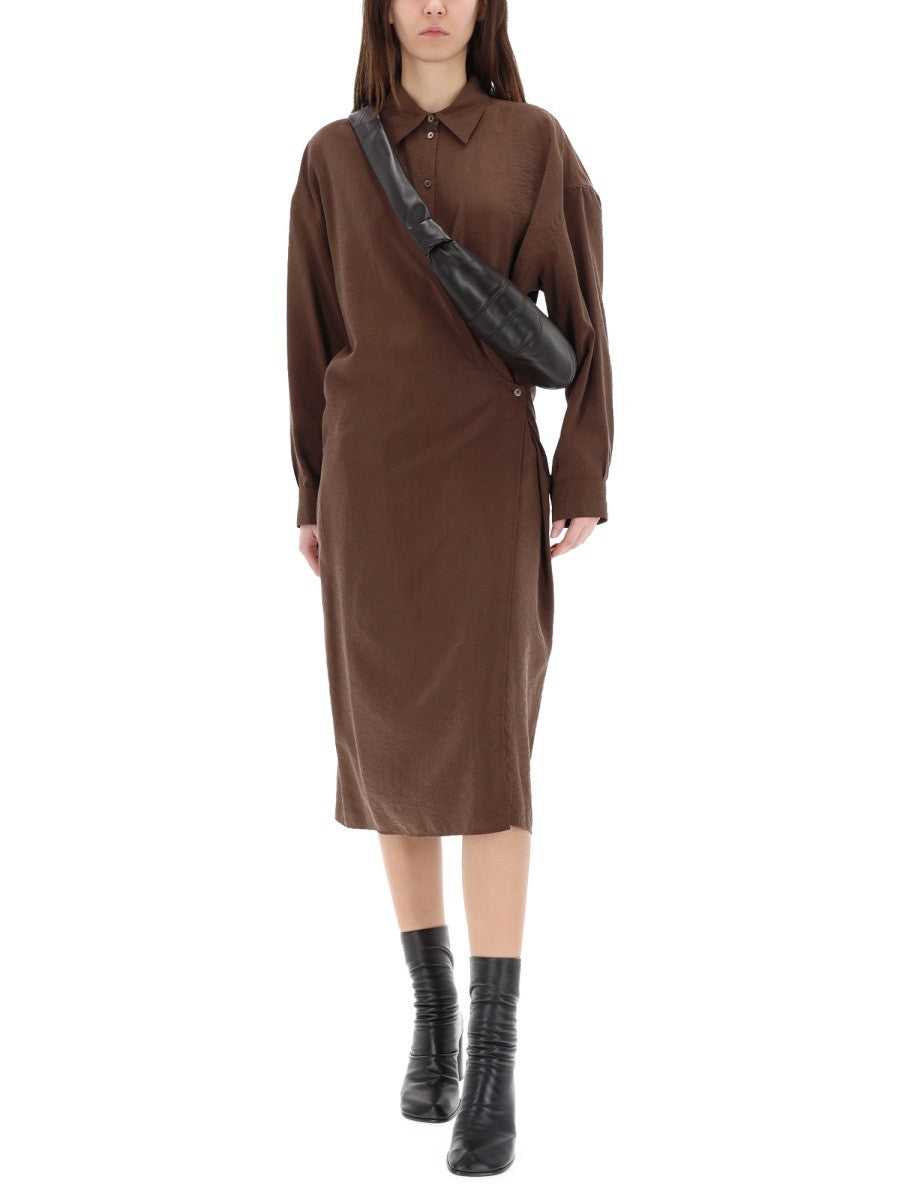 "TWISTED" MIDI DRESS