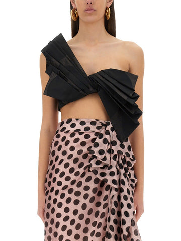NINA RICCI - "TWISTED POLKA DOTS" TOP