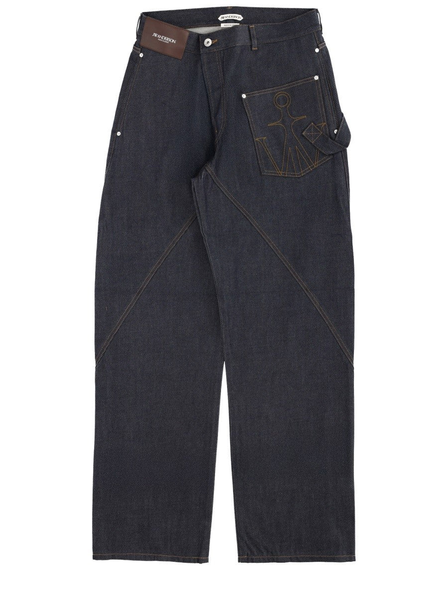 jw anderson "TWISTED WORKWEAR" JEANS