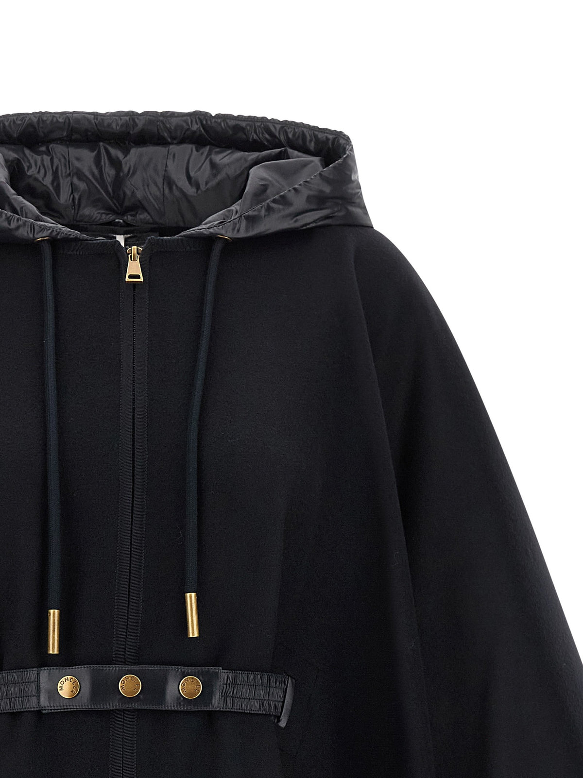 Moncler - Two-material cape