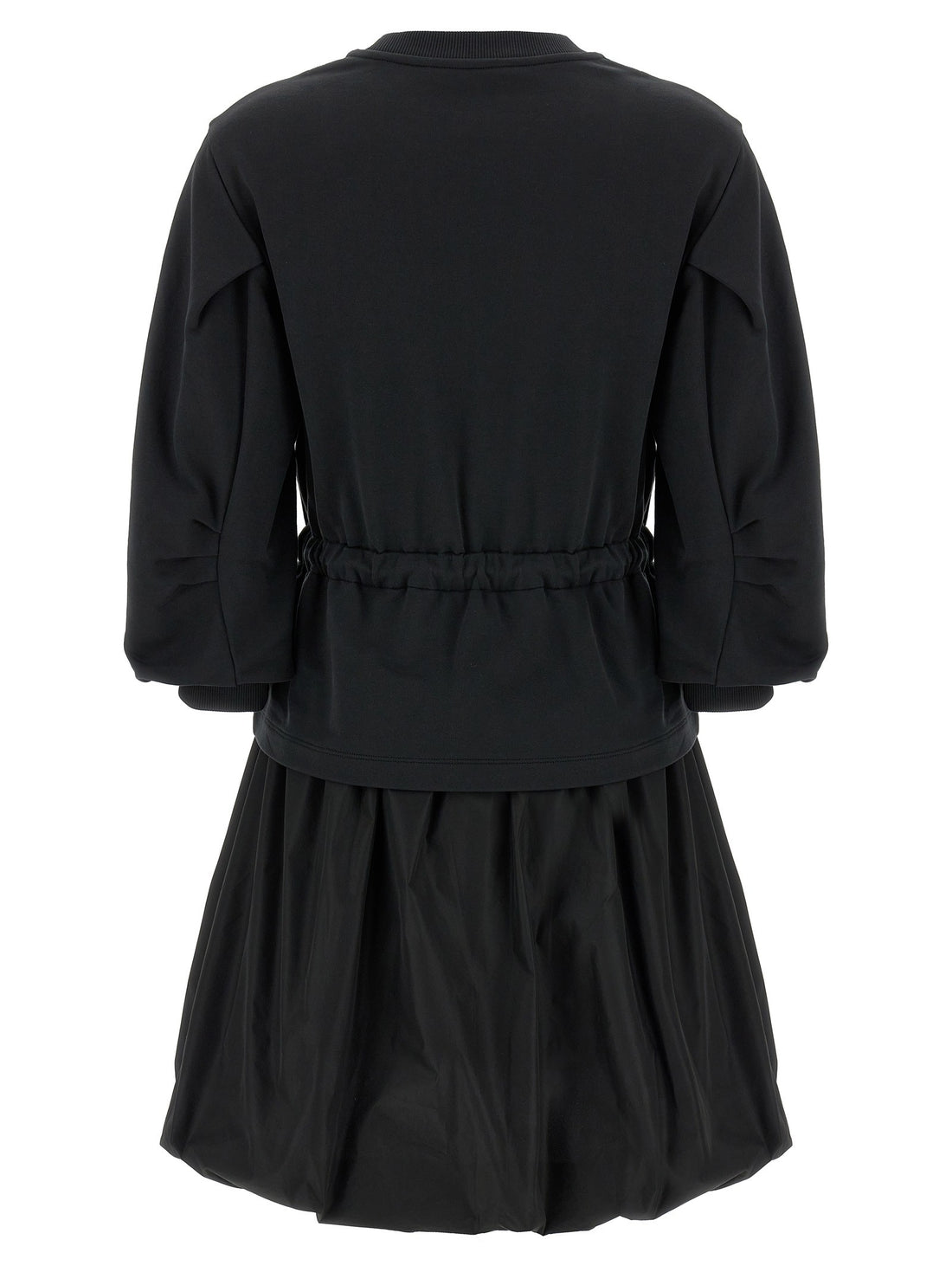 Moncler - Two-material dress Black