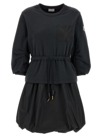 Moncler - Two-material dress two-material-dress_c551be41-ac0c-4419-a504-08452b761379