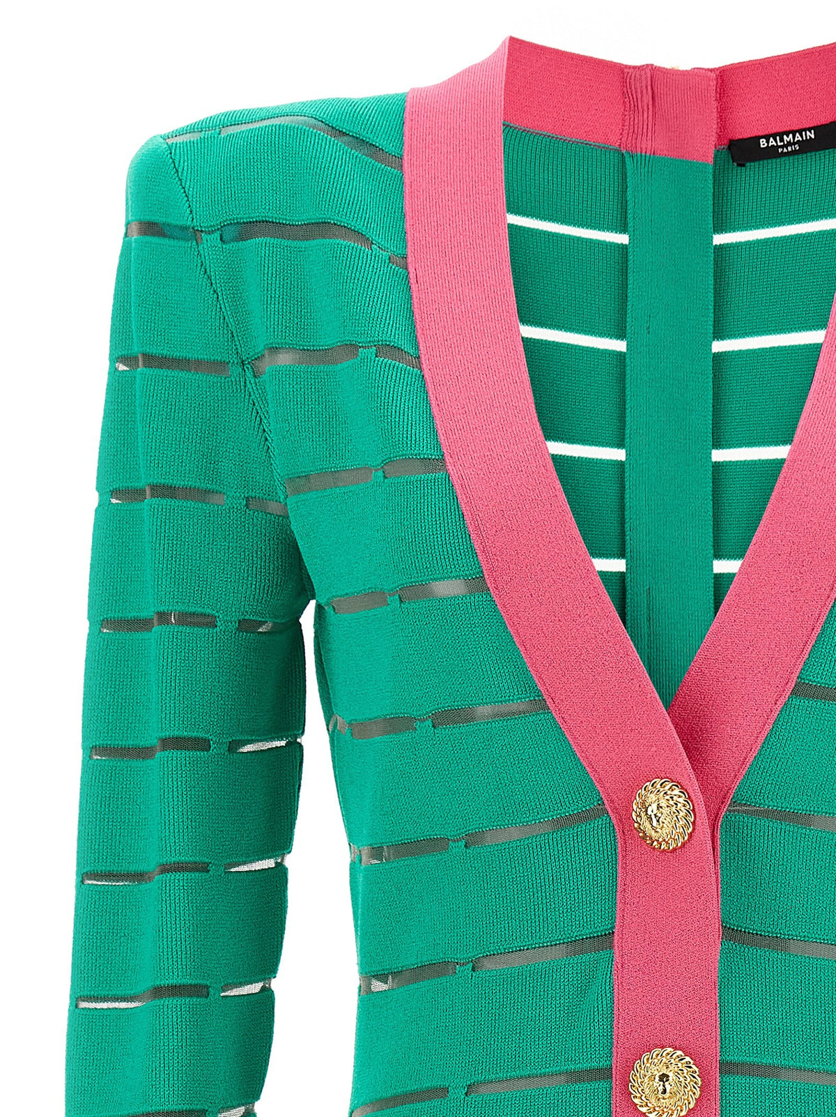 Balmain - Two-tone knit dress