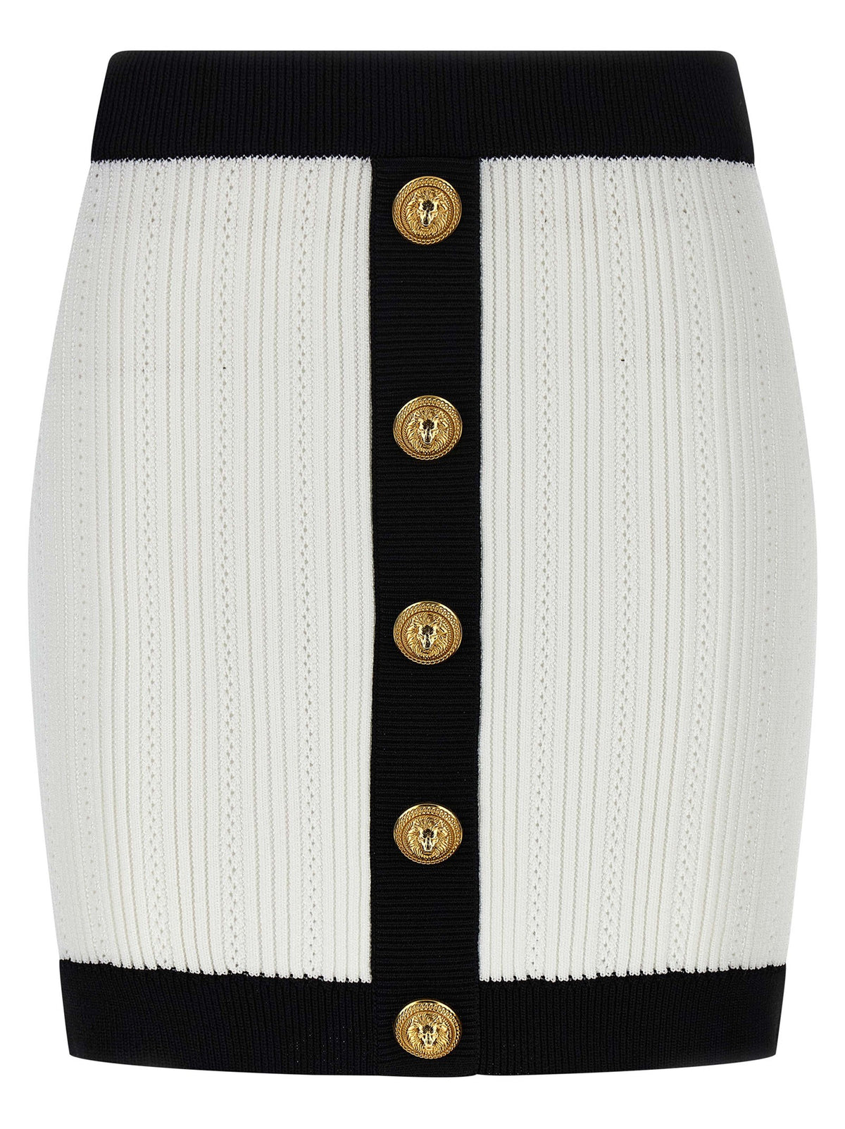 Balmain - Two-tone miniskirt two-tone-miniskirt