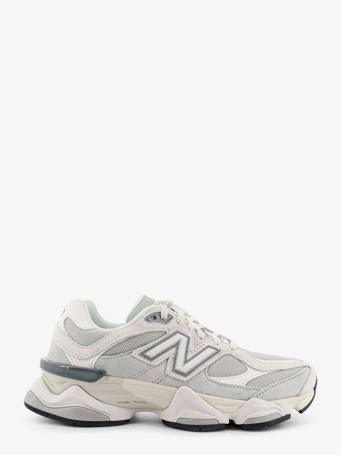 New Balance U90602 mesh and suede sneakers with embroidered logo