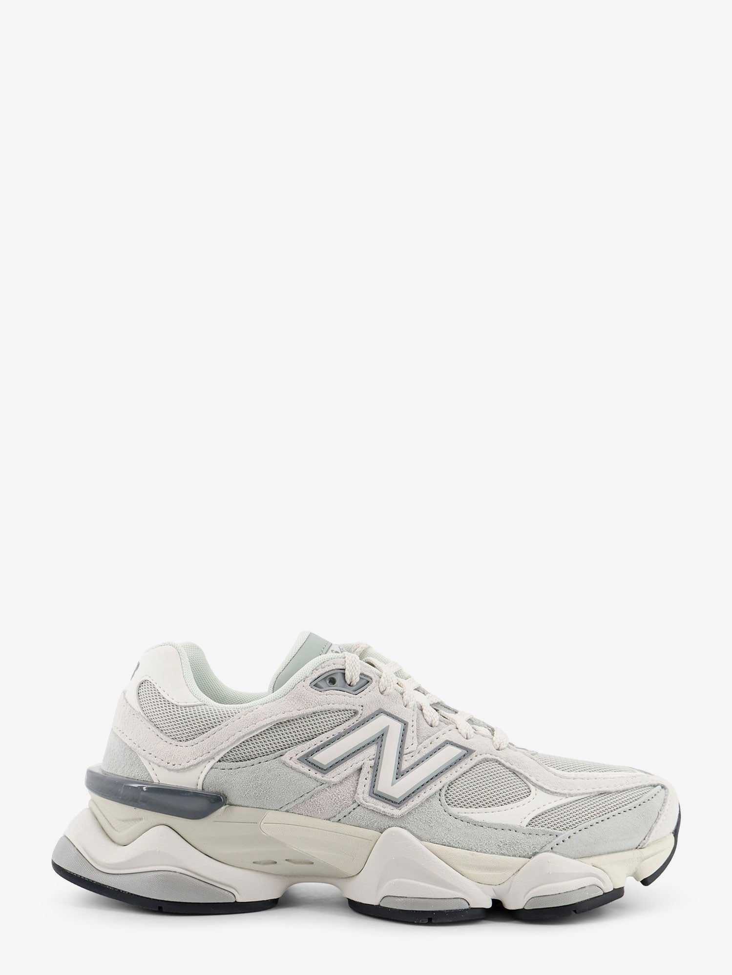 New Balance U90602 mesh and suede sneakers with embroidered logo