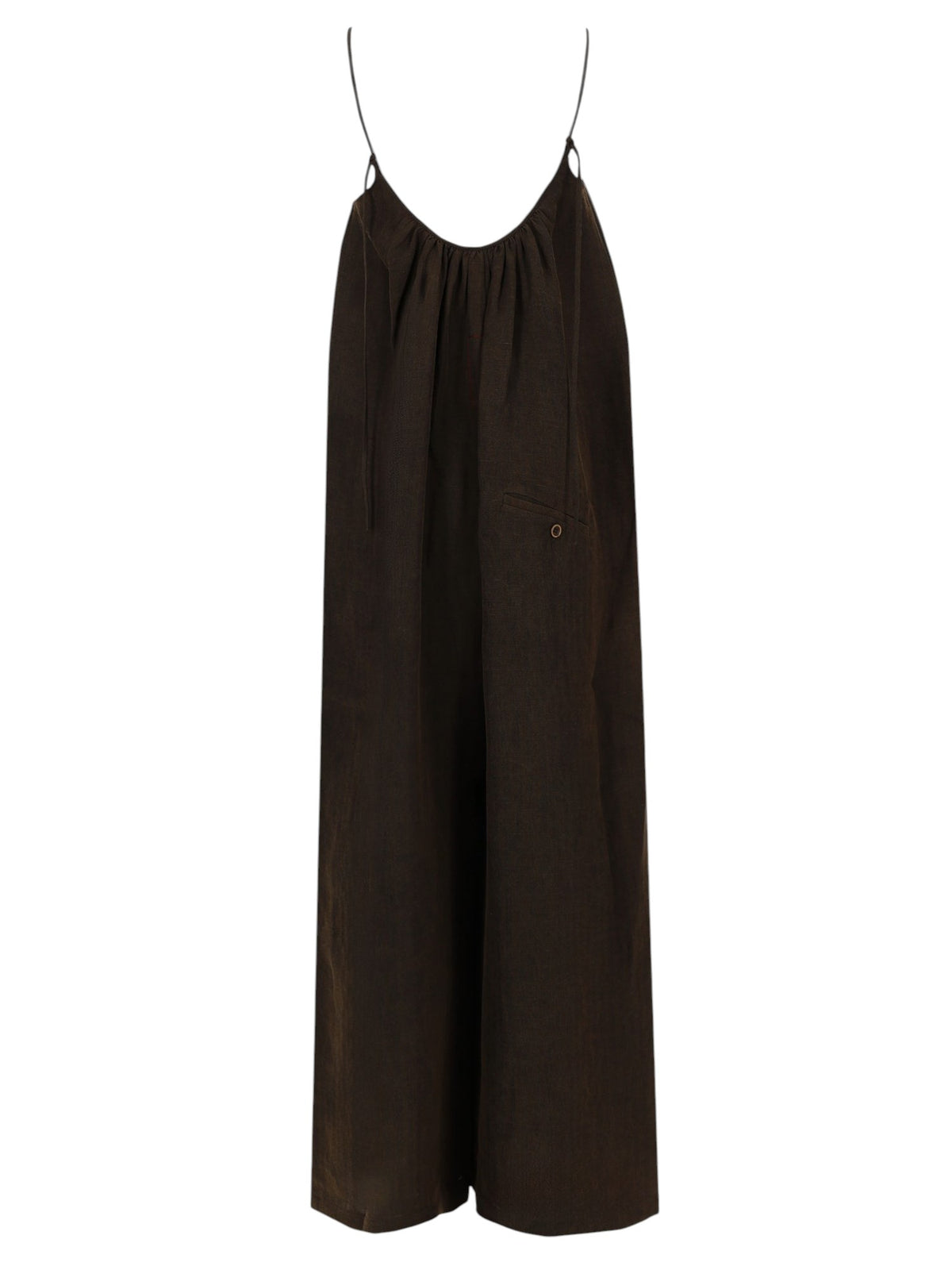 UMA WANG - Paul Jumpsuit - Dark Brown uma-wang-paul-dark-brown-jumpsuit-back-jpg