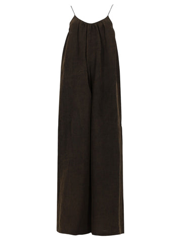 UMA WANG - Paul Jumpsuit - Dark Brown uma-wang-paul-dark-brown-jumpsuit-front-jpg