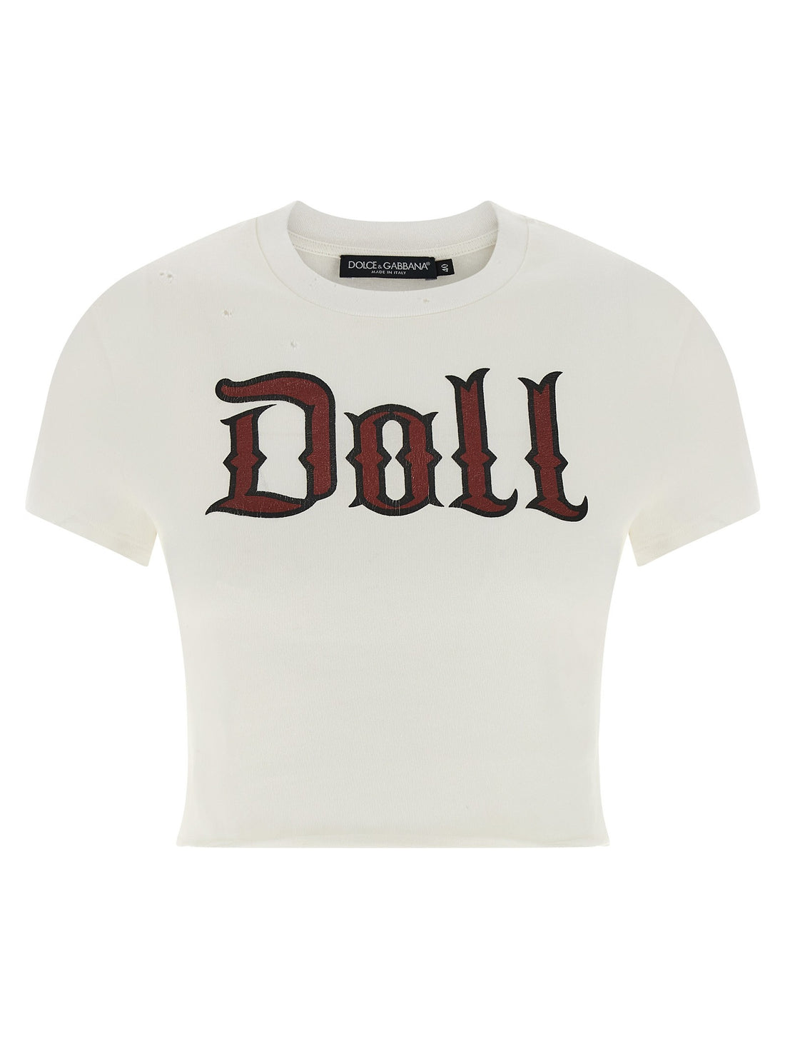 Dolce & Gabbana - Used effect cotton t-shirt used-effect-cotton-t-shirt_96b9c676-ccf4-4cd9-9ef4-e12341ecbe4f