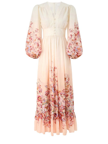 ZIMMERMANN - V-NECK LONG DRESS v-neck-long-dress