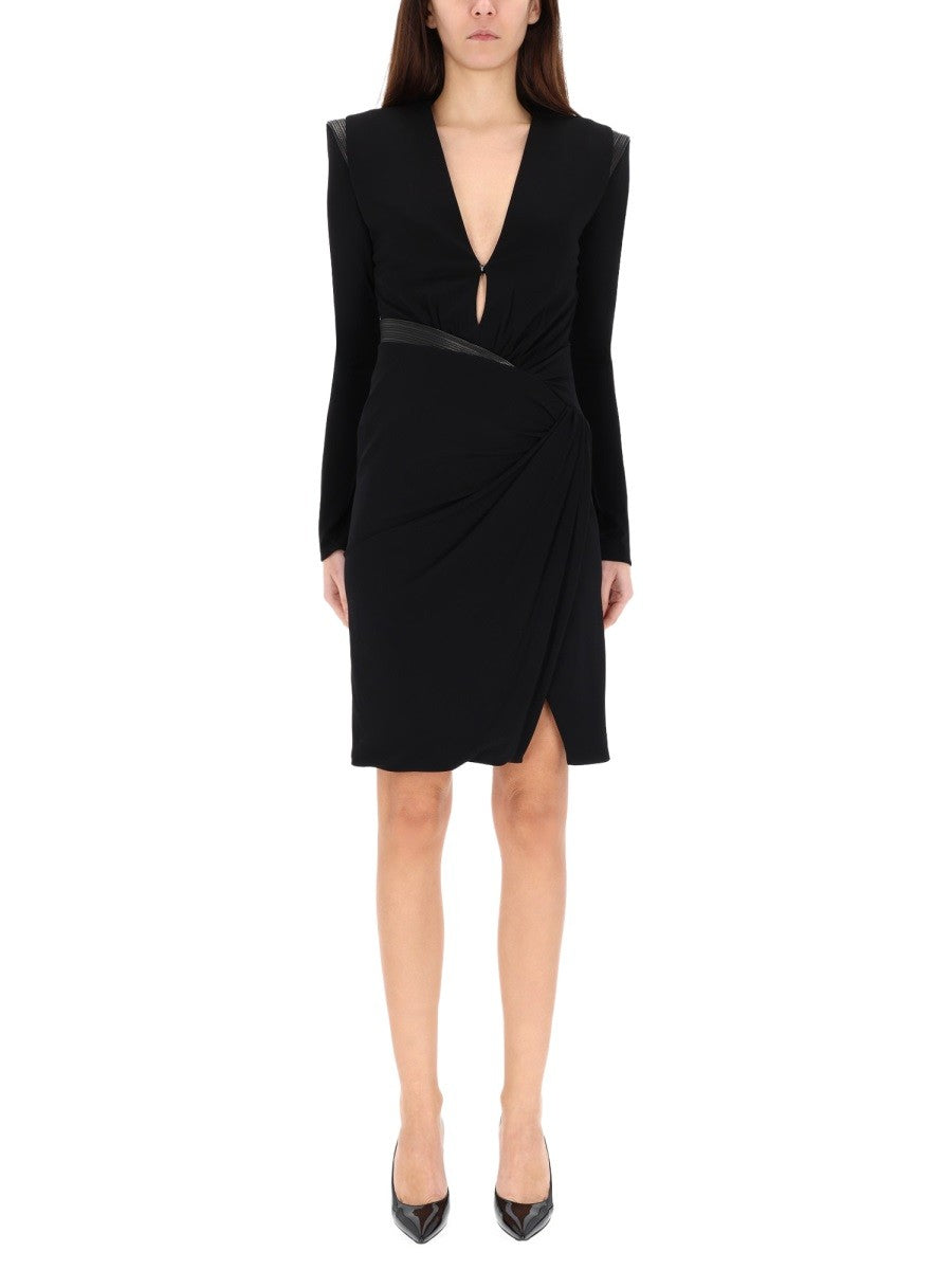 Versace - V-NECK MINI DRESS v-neck-mini-dress