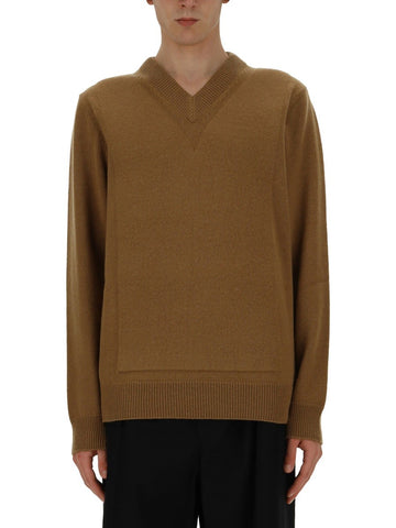 JIL SANDER - V-NECK SWEATER v-neck-sweater_3f63db76-ea97-482f-b00d-e53830d78da6