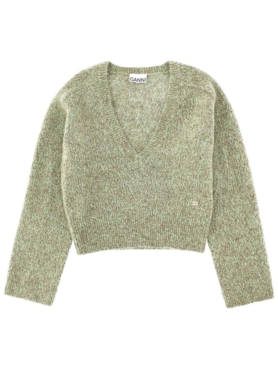 GANNI - V-NECK SWEATER v-neck-sweater_6f8ba673-6bf8-4f07-bc43-bd273b80db89