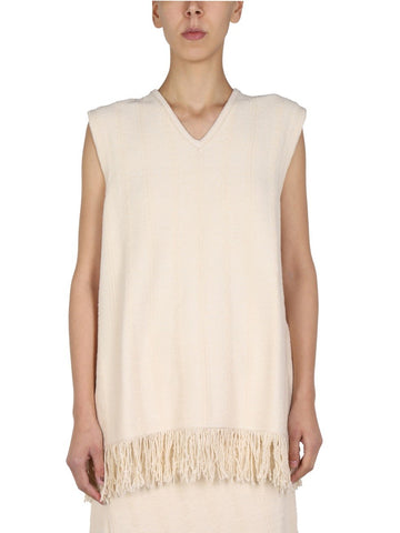 JIL SANDER JIL SANDER - V-NECK TOP