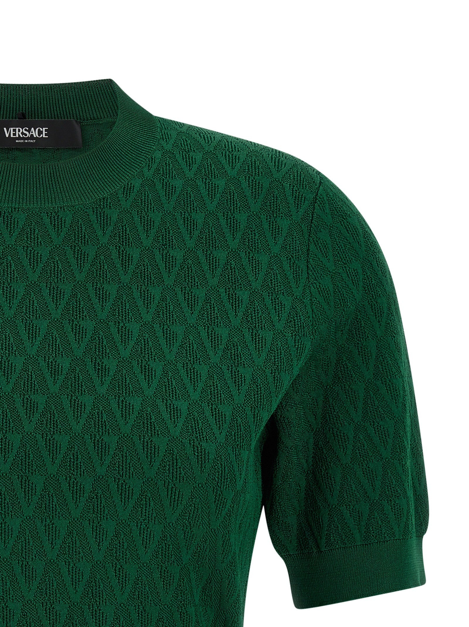 Versace - V-pattern T-shirt