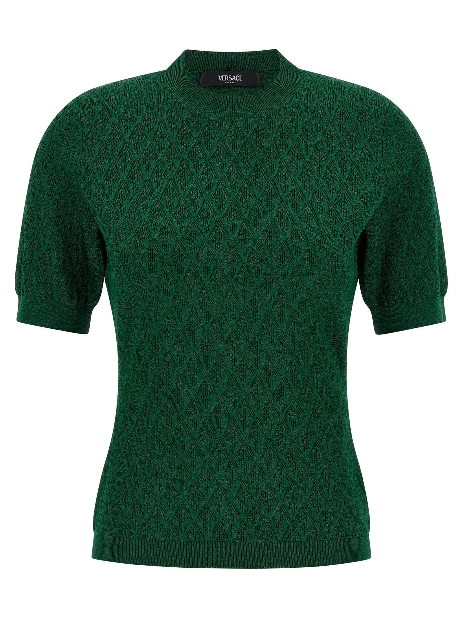 Versace - V-pattern T-shirt
