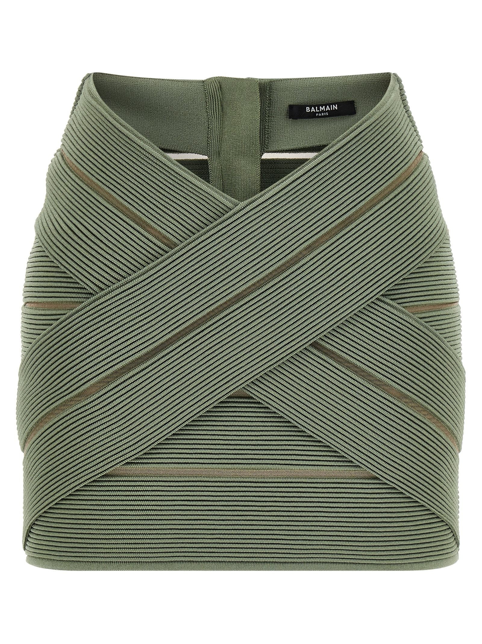 Balmain - V-shaped waist skirt v-shaped-waist-skirt