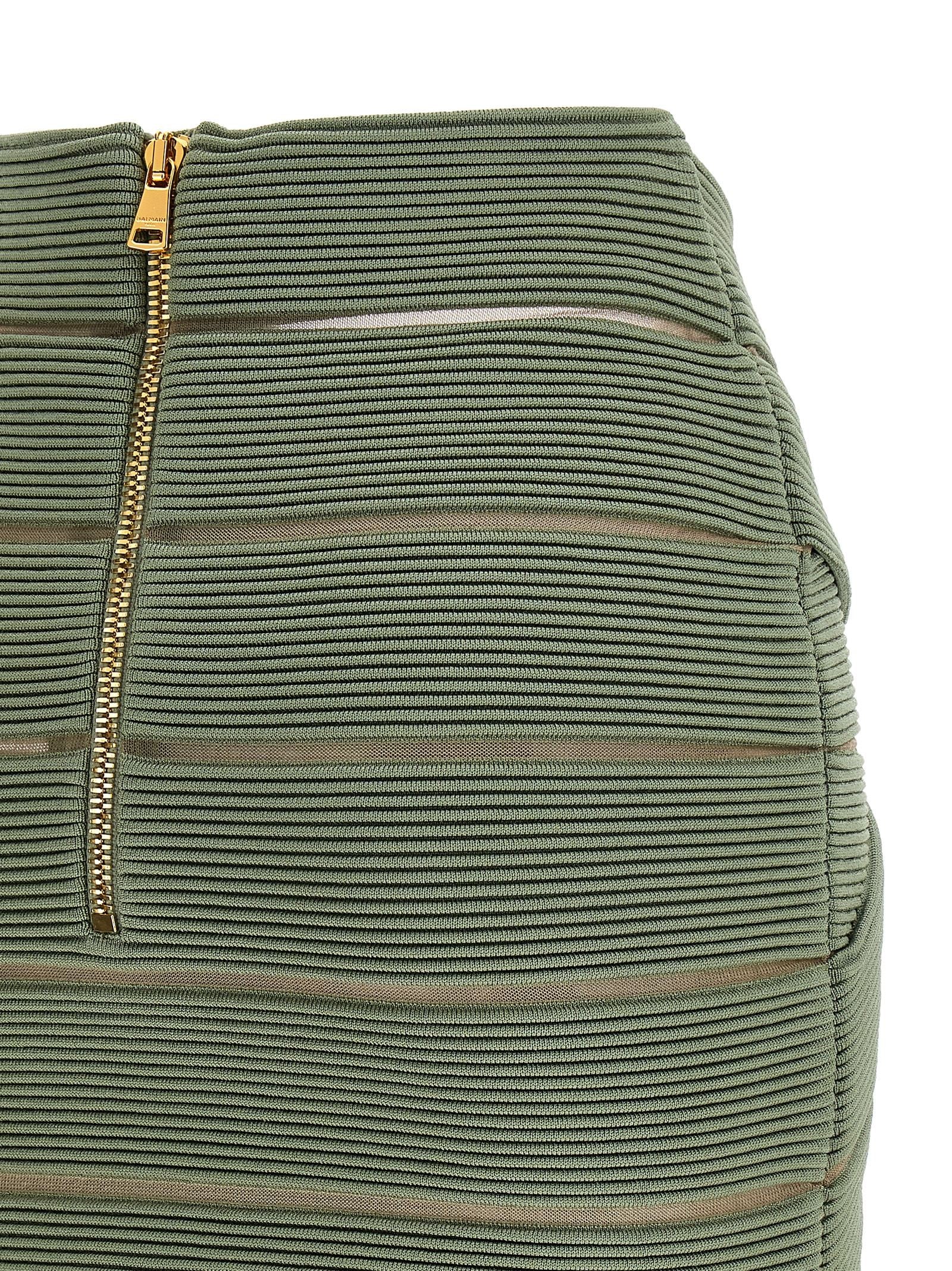 Balmain - V-shaped waist skirt v-shaped-waist-skirt_3d66a3b3-039a-4a67-be4e-e9a40ec9a9e0