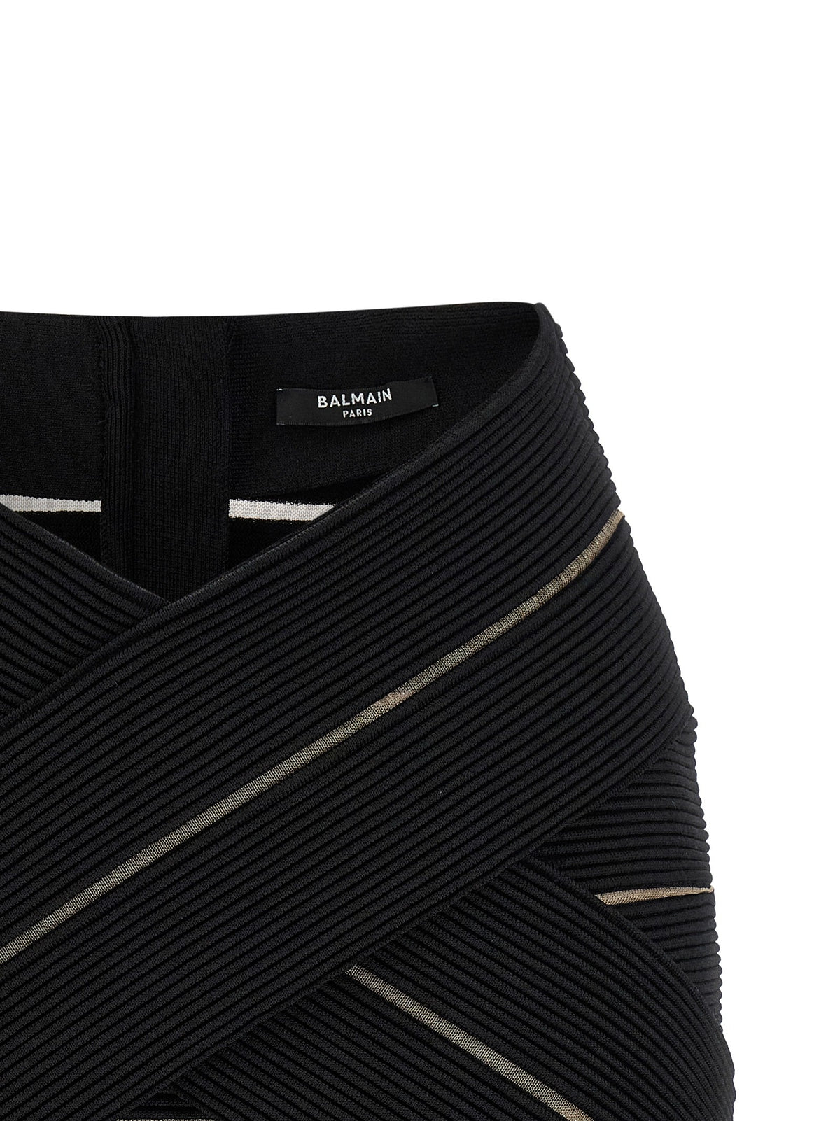 Balmain - V-shaped waist skirt