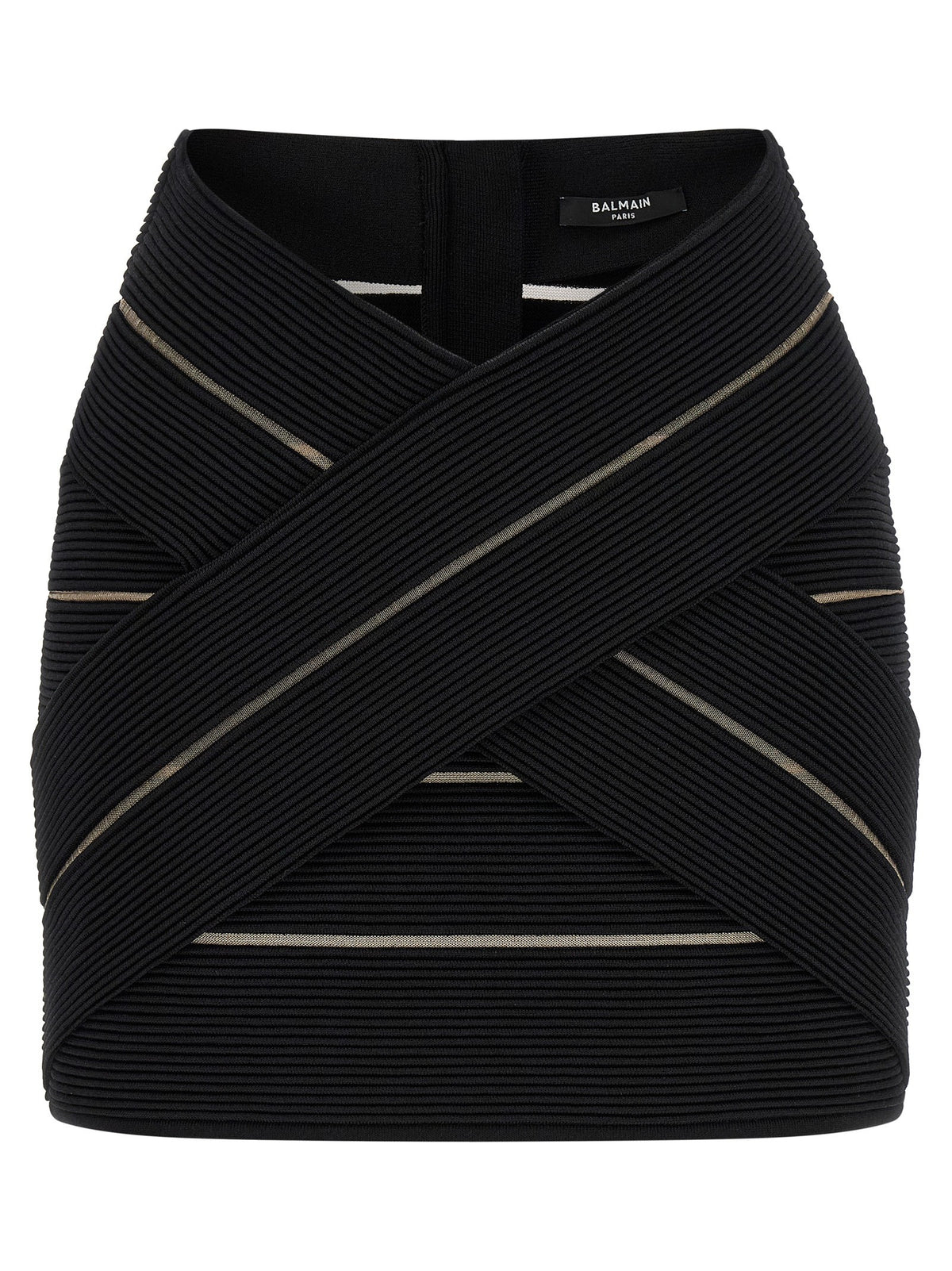 Balmain - V-shaped waist skirt