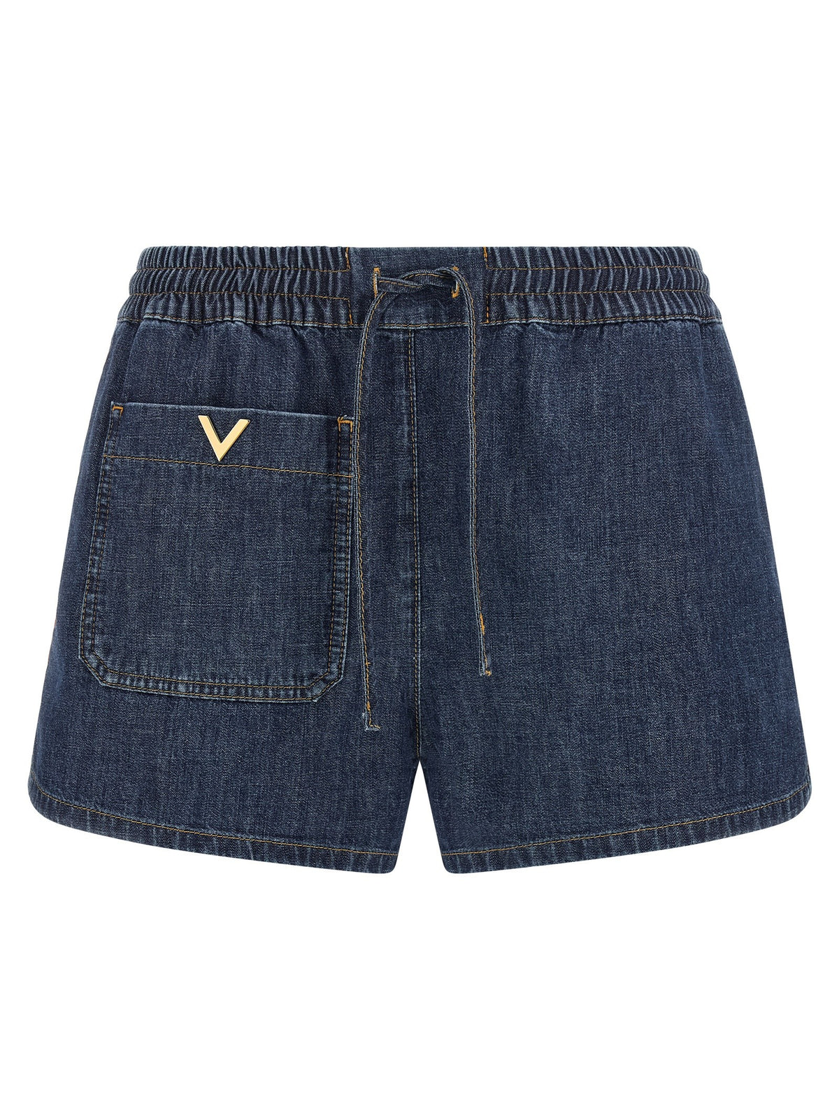 Valentino Garavani - Valentino Garavani Chambray Denim Shorts