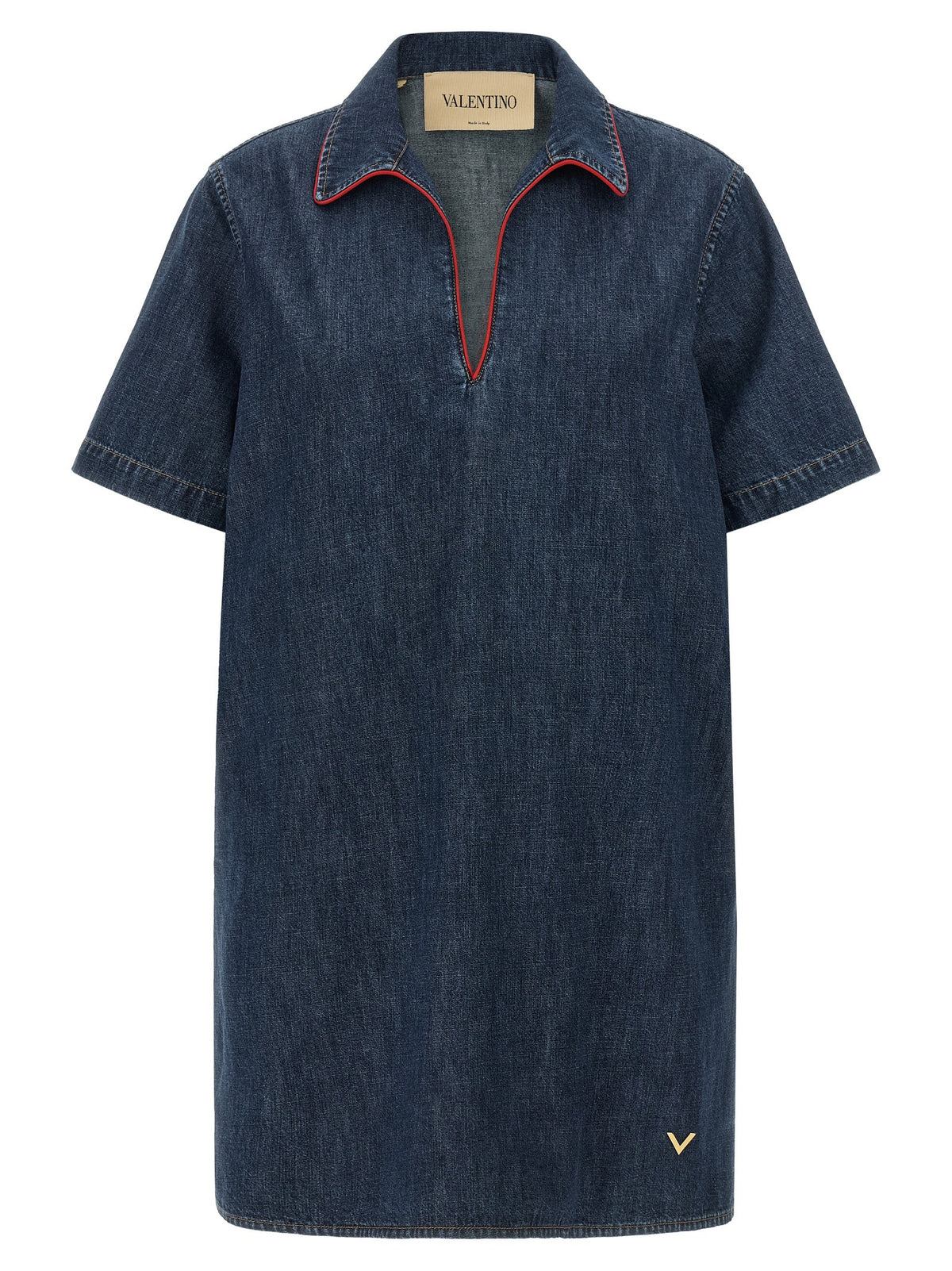 Valentino Garavani - Valentino Garavani Chambray 'VLogo' denim dress