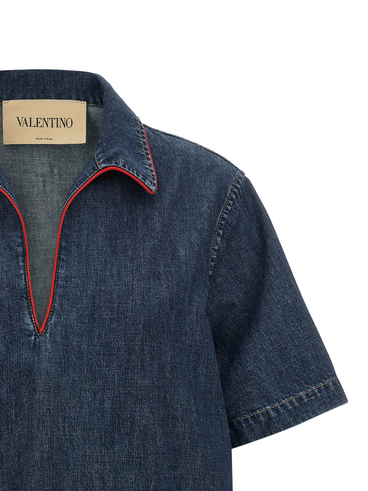 Valentino Garavani - Valentino Garavani Chambray 'VLogo' denim dress