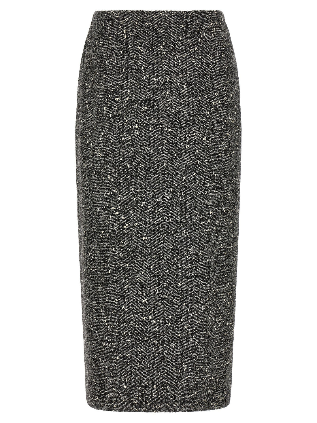 Valentino Garavani - Valentino Garavani Chevron Bouclé skirt White Black 40 IT