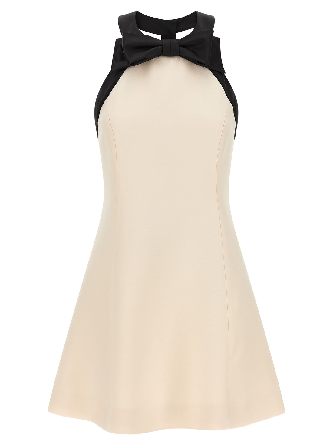 Valentino Garavani - Valentino Garavani crêpe couture dress White Black