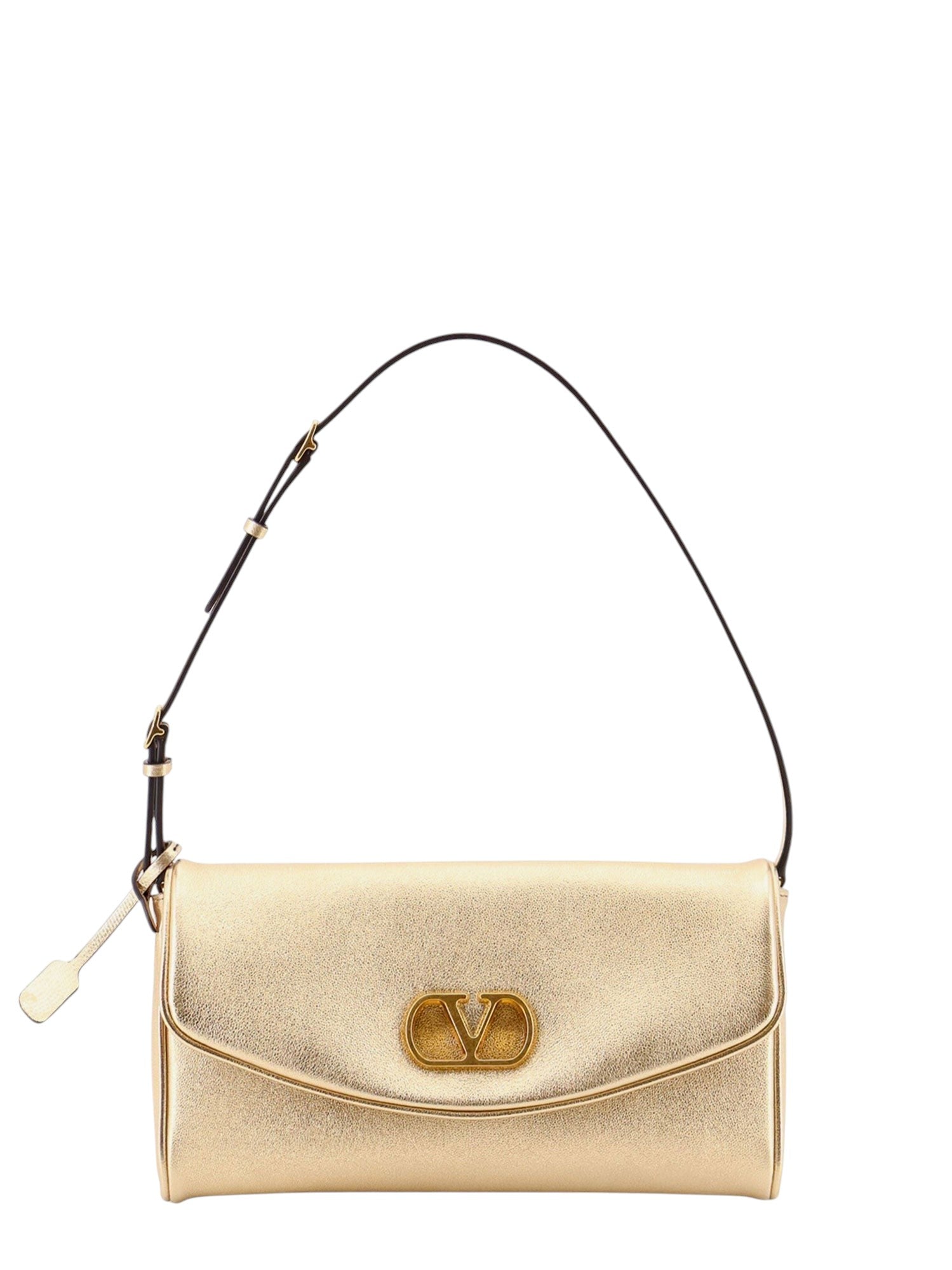 Valentino Garavani DeVain laminated leather shoulder bag