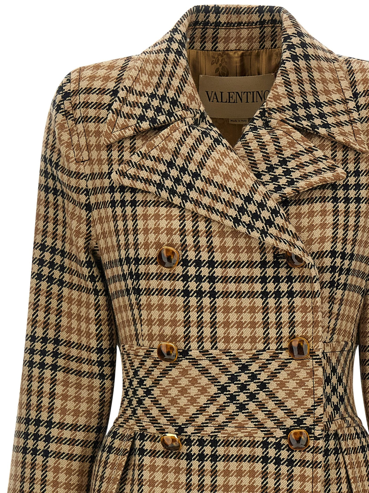 Valentino Garavani - Valentino Garavani Houndstooth Wool coat
