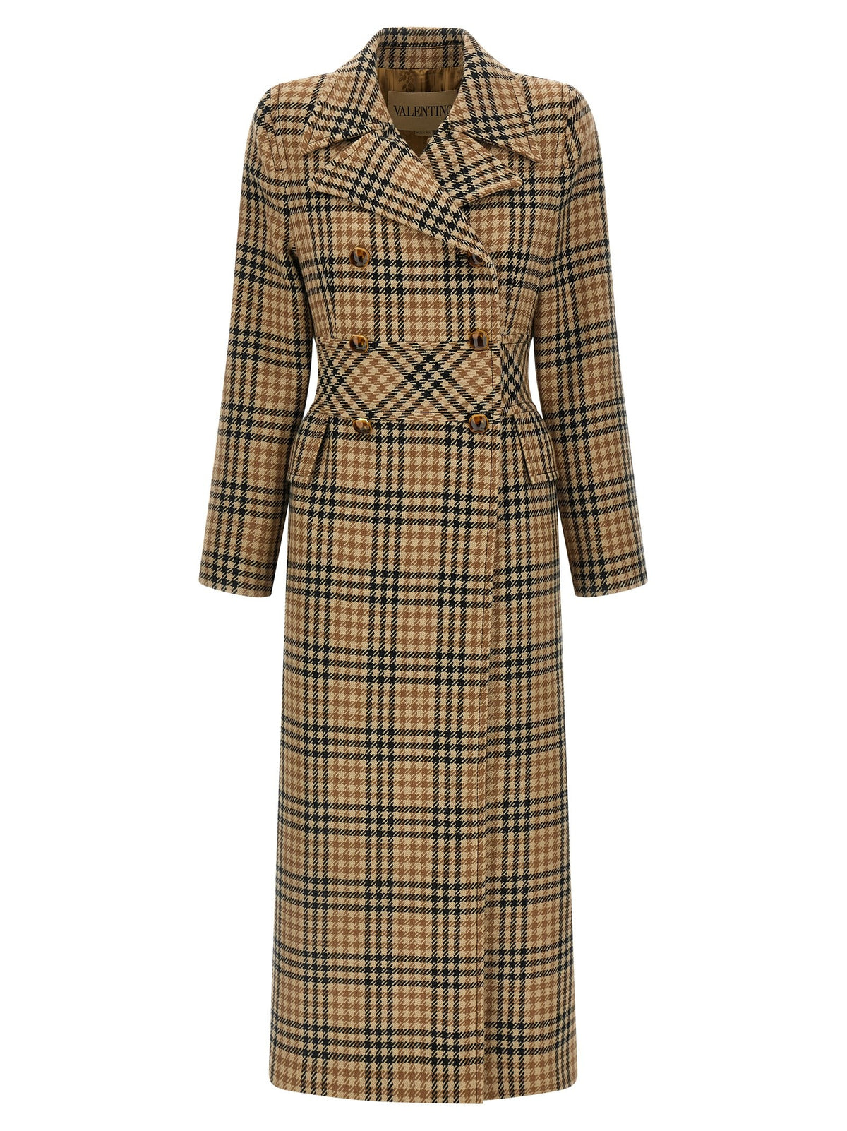 Valentino Garavani - Valentino Garavani Houndstooth Wool coat